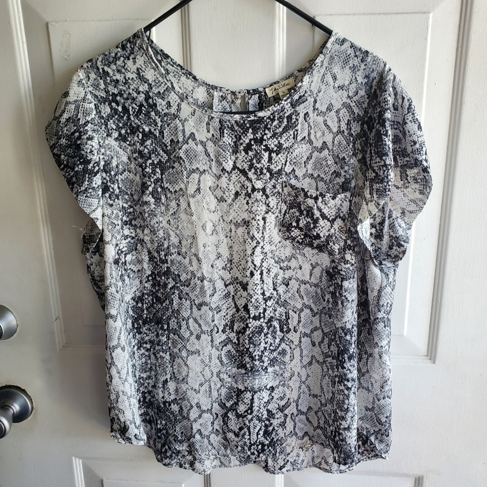 MARBLE PRINT WOMANS TOP